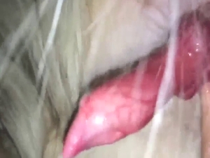Puppy knotty fuck session with close-ups, licking